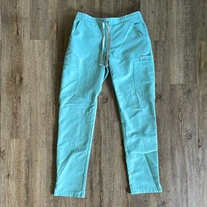 Figs Yola Skinny Scrub XS in Seaglass